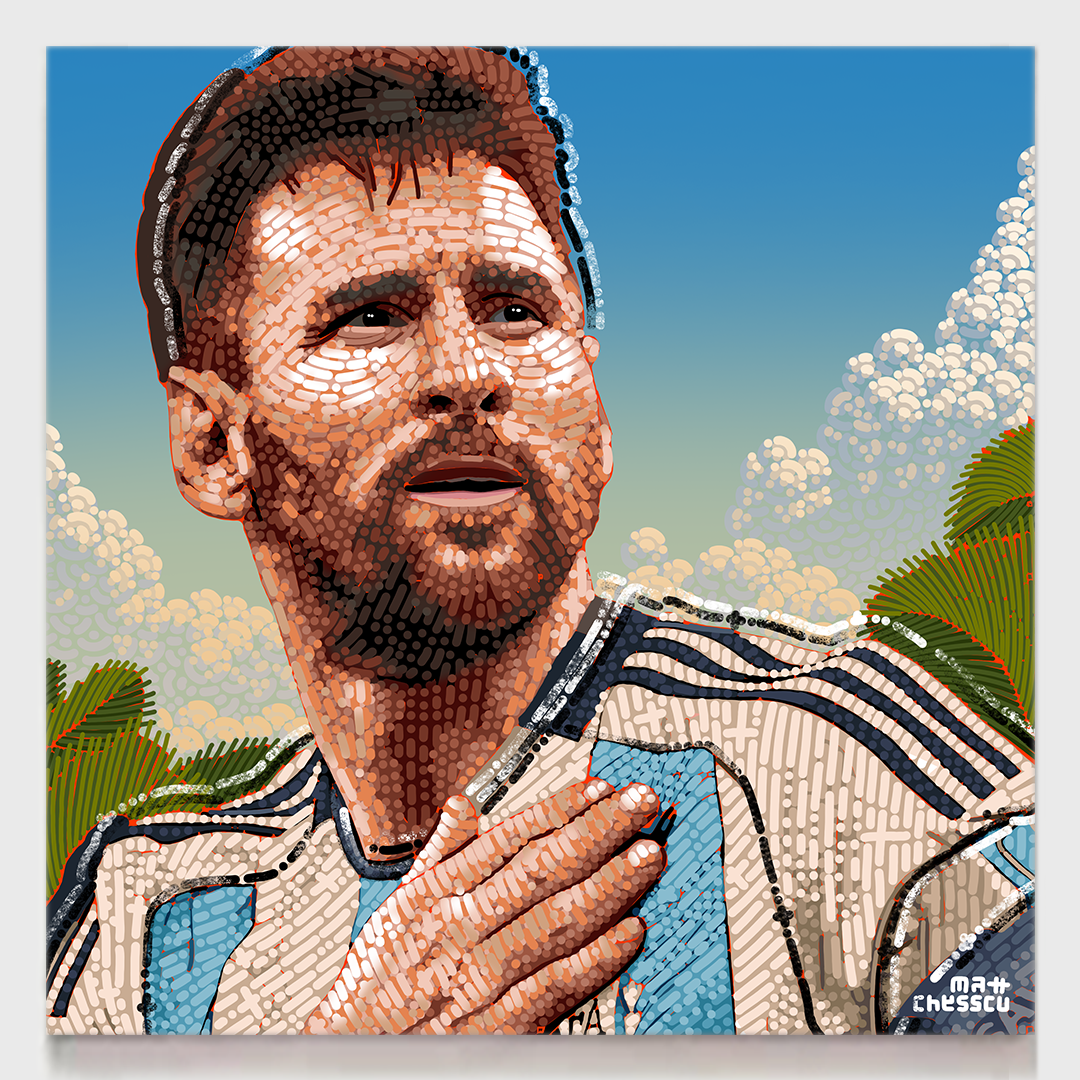 Messi Original Painting