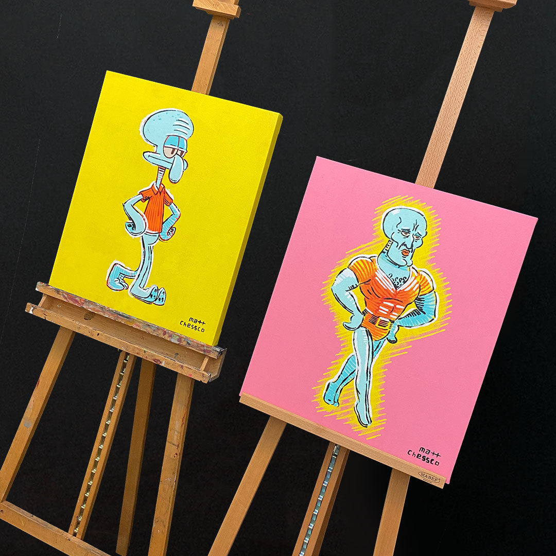 6 SpongeBob Paintings